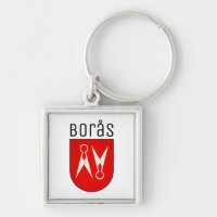 Coat of Arms of Borås, Sweden Keychain