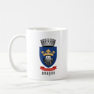 Coat of Arms of Brașov, Romania Coffee Mug