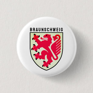 Coat of Arms of Braunschweig, Germany 3 Cm Round Badge