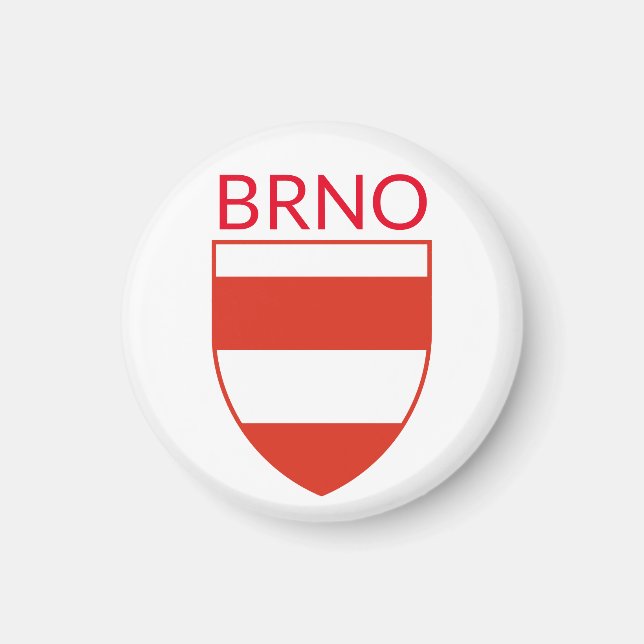 Coat of Arms of Brno - CZECHIA Magnet (Front)
