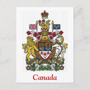 Coat of Arms of Canada Postcard