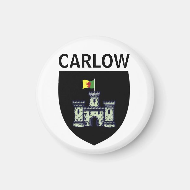 Coat of Arms of Carlow (town), Republic of Ireland Magnet (Front)