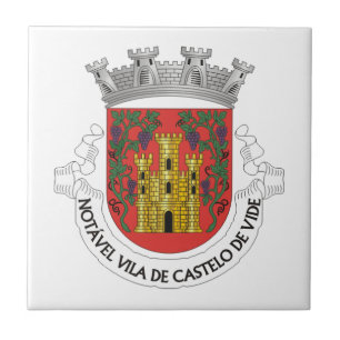 Coat of Arms of Castelo de Vide, Portugal Tile