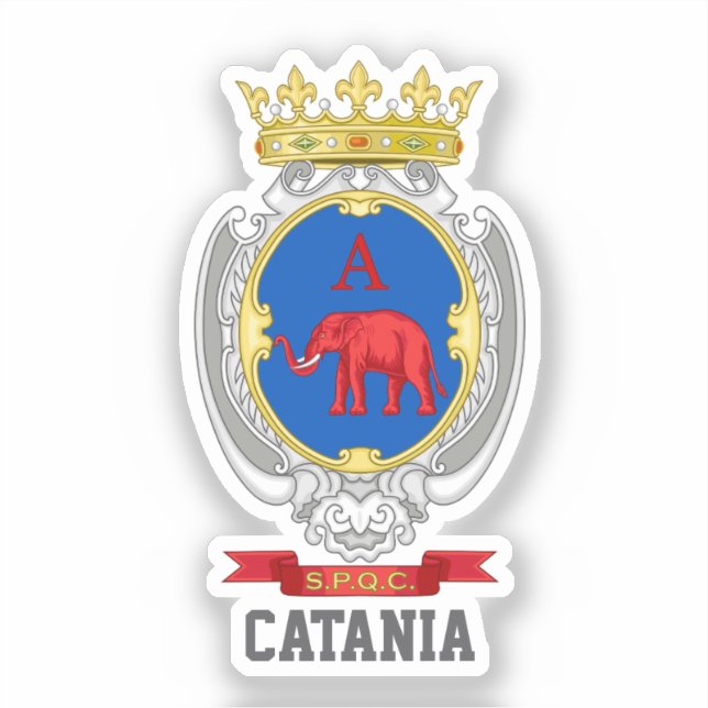 Coat of arms of Catania, Sicily (Front)