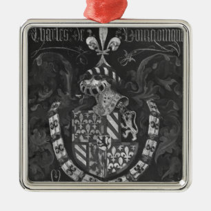 Coat of Arms of Charles de Bourgogne Metal Tree Decoration