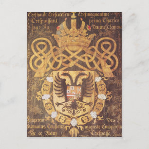 Coat of Arms of Charles V of the 23rd Chapter Postcard