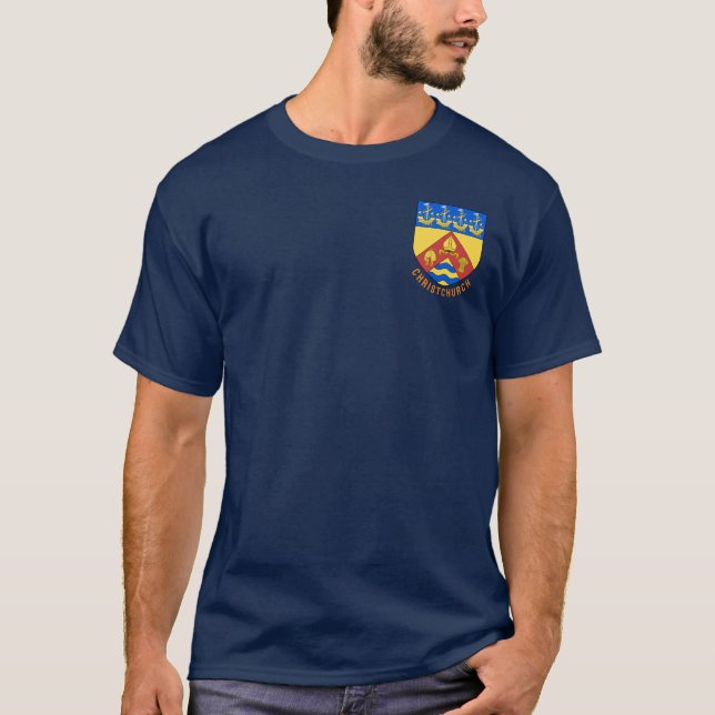 Coat of arms of Christchurch, New Zealand T-Shirt (Front)