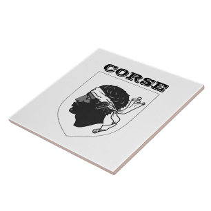 Coat of Arms of Corsica (France) Tile