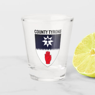 Coat of Arms of County Tyrone, Northern Ireland Shot Glass