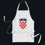 Coat of arms of Croatia, Croatian Emblem, Hrvatska Standard Apron<br><div class="desc">Coat of arms of the Republic of Croatia (Grb Republike Hrvatske) - Croatian Emblem
croatia, flags, flag, croatian, croat, zagreb, hrvatska, souvenir, souvenirs</div>