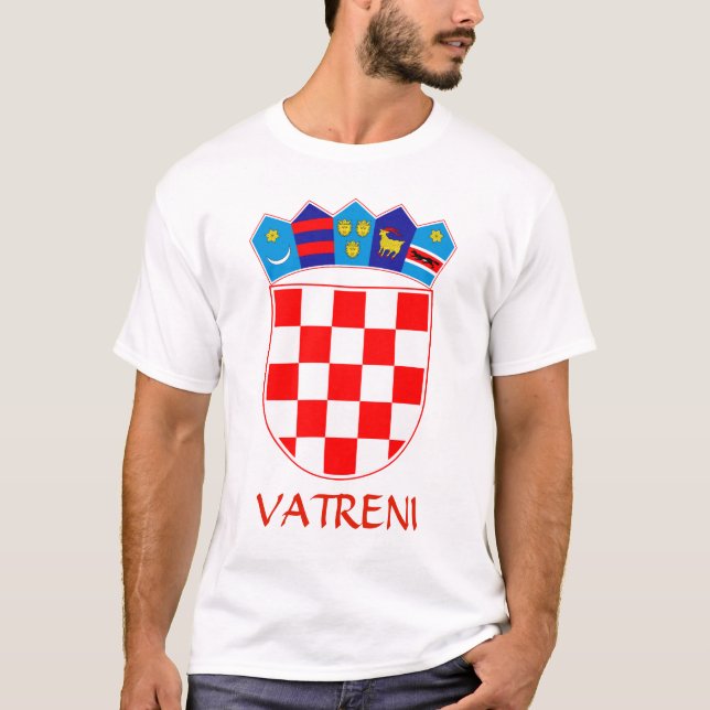 Coat of Arms of Croatia Vatreni T-Shirt (Front)