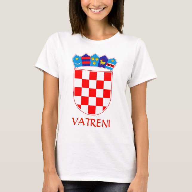Coat of Arms of Croatia Vatreni T-Shirt (Front)