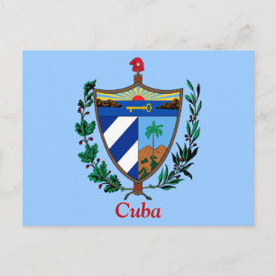 Coat of arms of Cuba Postcard