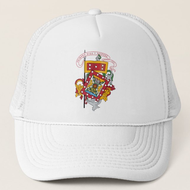 Coat of Arms of Cuenca, Ecuador Trucker Hat (Front)