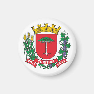 Coat of Arms of Curitiba, Brazil Magnet