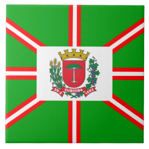 Coat of Arms of Curitiba, Brazil Tile