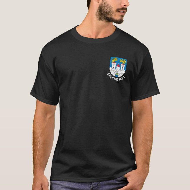 Coat of Arms of Częstochowa, Poland T-Shirt (Front)