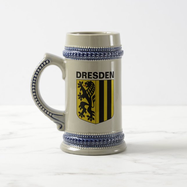 Coat of Arms of Dresden, Germany Beer Stein (Left)