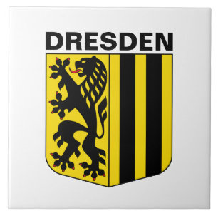 Coat of Arms of Dresden, Germany Tile