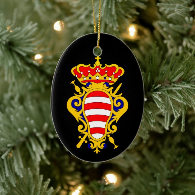 Coat of Arms of Dubrovnik - Croatia Ceramic Orname Tree Decoration (Tree)