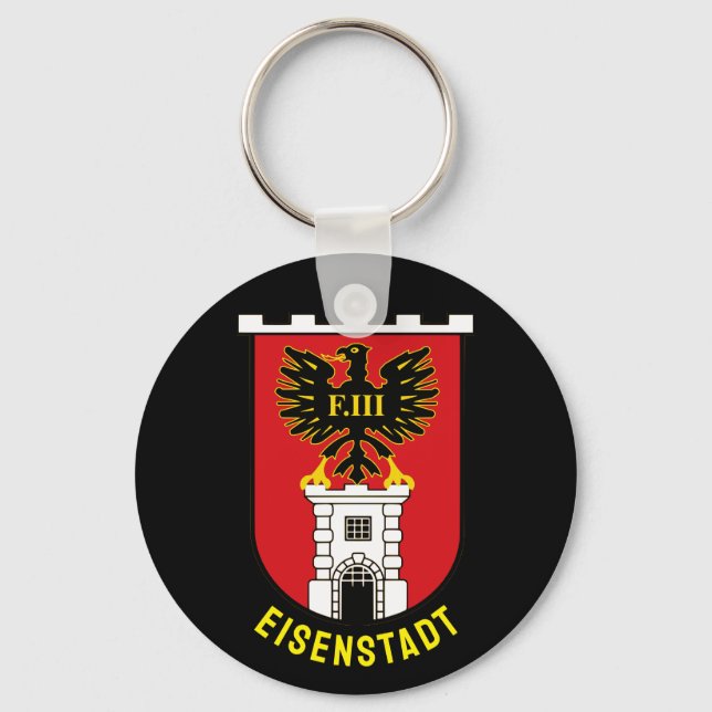 Coat of Arms of Eisenstadt - AUSTRIA Key Ring (Front)