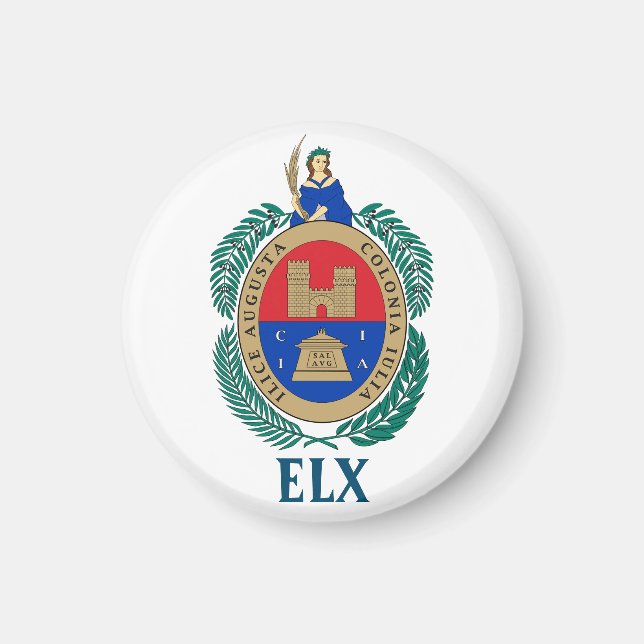 Coat of Arms of Elche, SPAIN Magnet (Front)