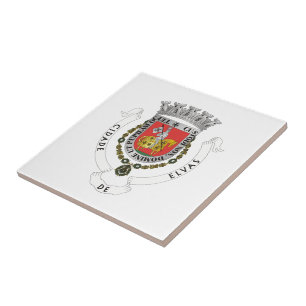 Coat of Arms of Elvas, Portugal Tile