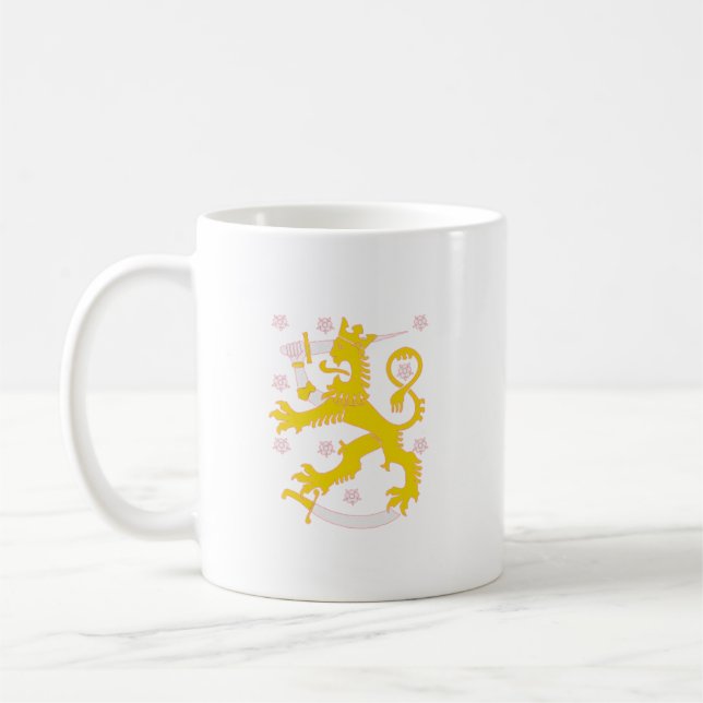 Coat of arms of Finland Coffee Mug (Left)