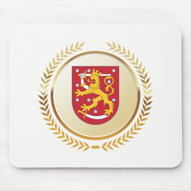 Coat of Arms of Finland Mouse Pad (Front)