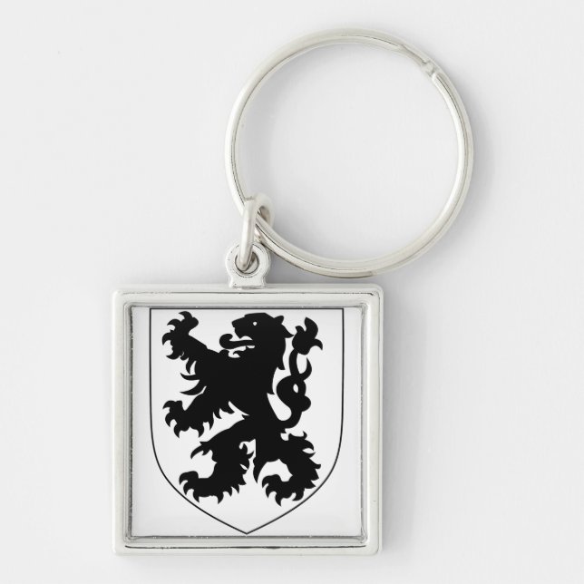 Coat of Arms of Flanders Key Ring (Front)