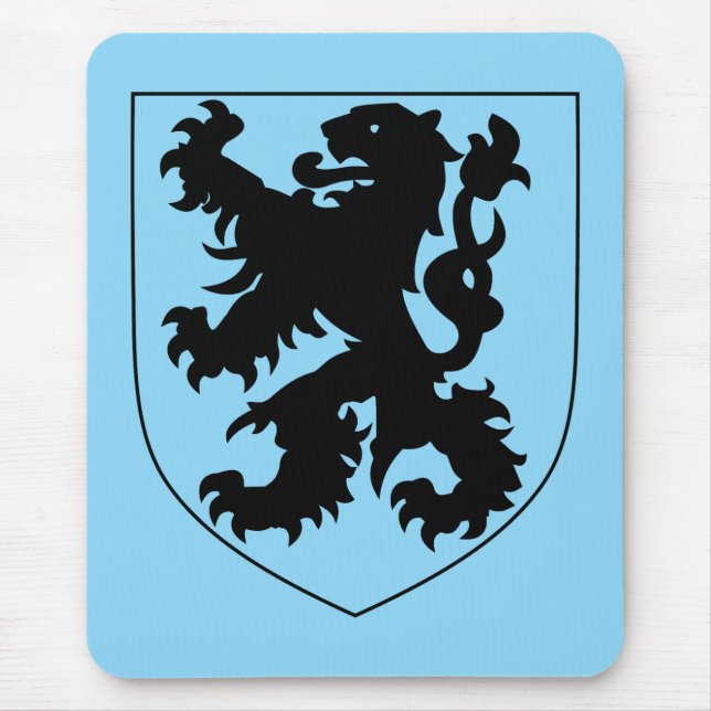 Coat of Arms of Flanders Mouse Pad (Front)