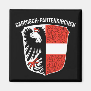 Coat of Arms of Garmisch-Partenkirchen, Germany Magnet