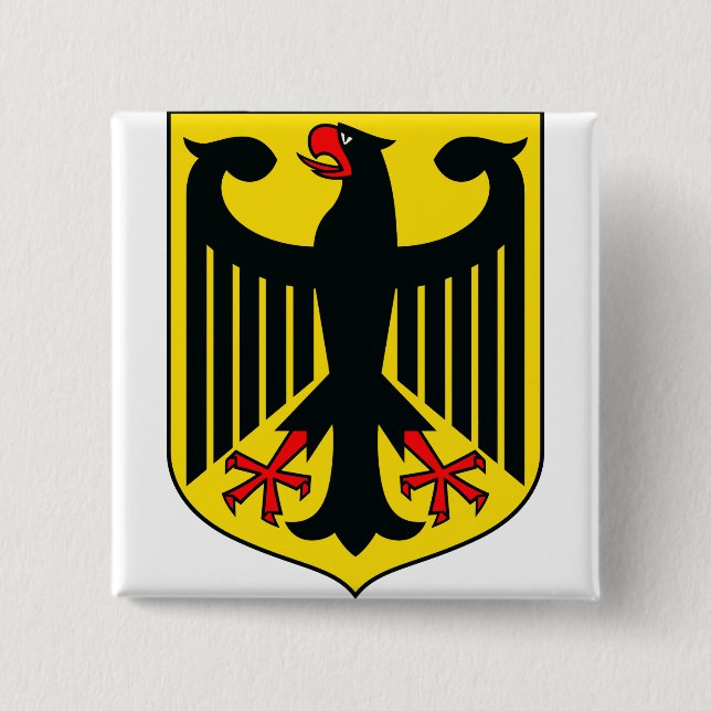 Coat of arms of Germany 15 Cm Square Badge (Front)
