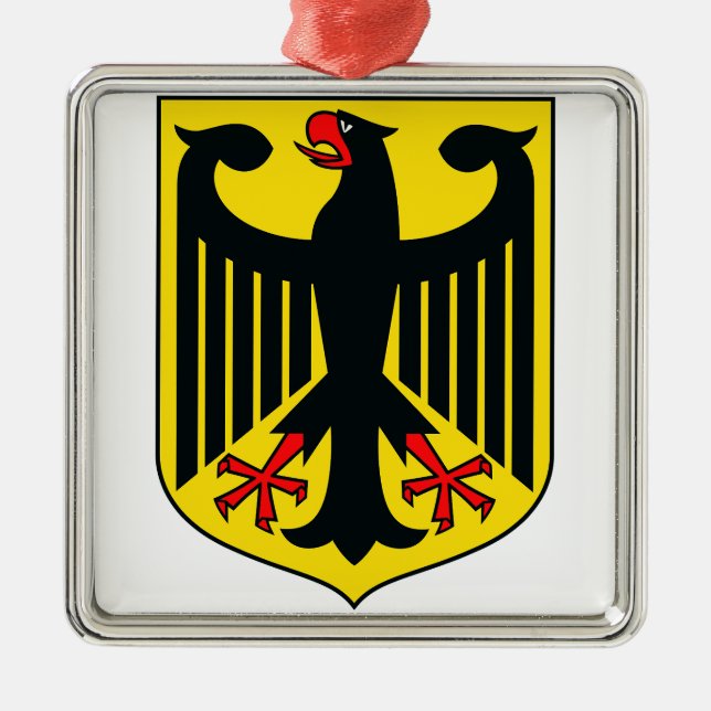 Coat of arms of Germany Metal Tree Decoration (Front)
