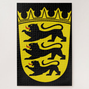 Coat of arms of Germany state Baden-Wurttemberg Jigsaw Puzzle
