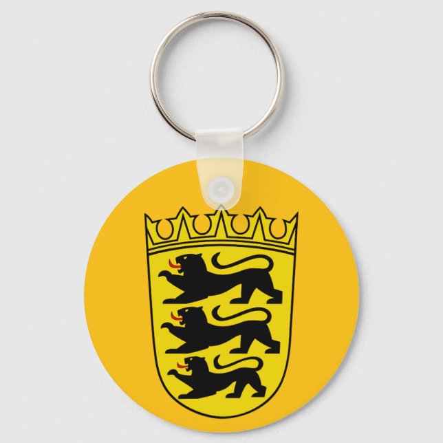 Coat of arms of Germany state Baden-Wurttemberg Key Ring (Front)
