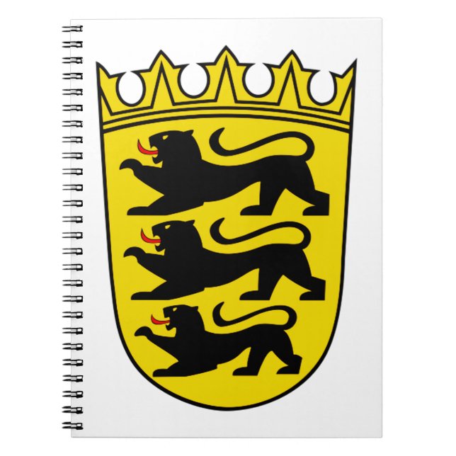 Coat of arms of Germany state Baden-Wurttemberg Notebook (Front)