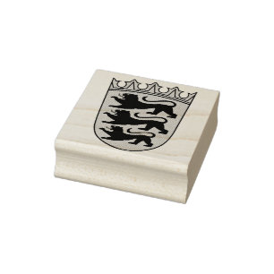 Coat of arms of Germany state Baden-Wurttemberg Rubber Stamp