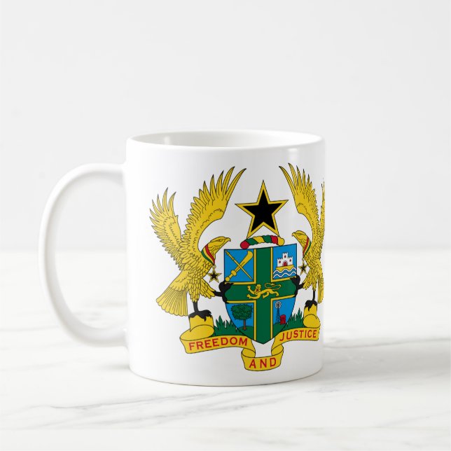 Coat of arms of Ghana Coffee Mug (Left)