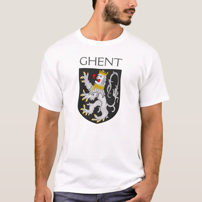 Coat of Arms of Ghent, Belgium T-Shirt (Front)