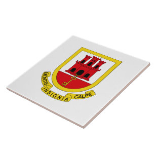 Coat of Arms of Gibraltar Tile