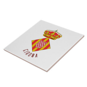 Coat of Arms of Girona Tile