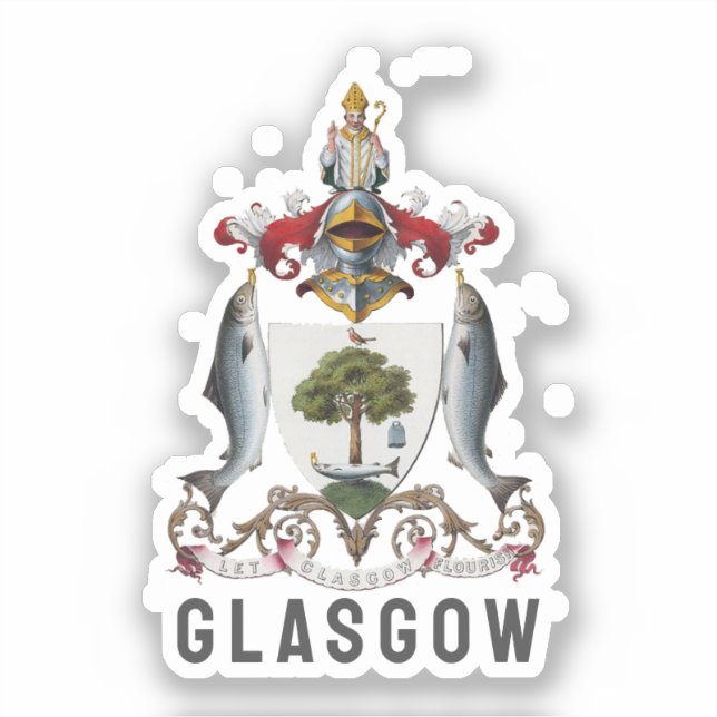 Coat of Arms of Glasgow, SCOTLAND (Front)