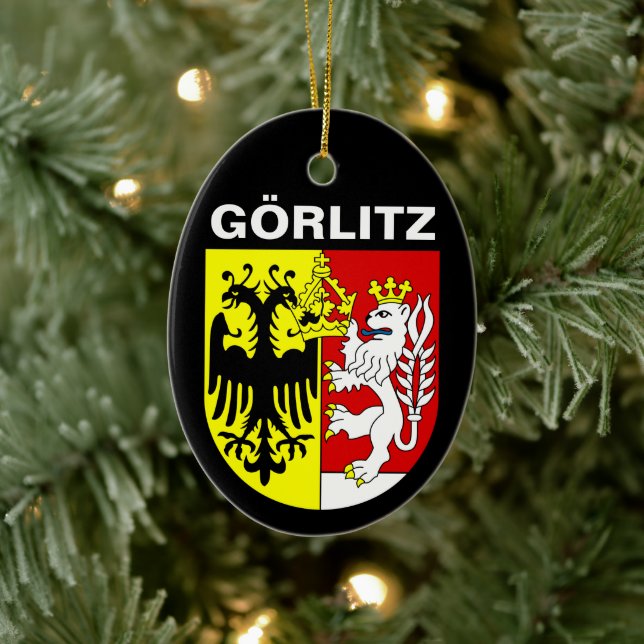 Coat of Arms of Görlitz, Germany Ceramic Tree Decoration (Tree)