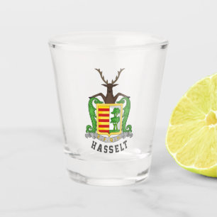 Coat of Arms of Hasselt, Belgium Shot Glass