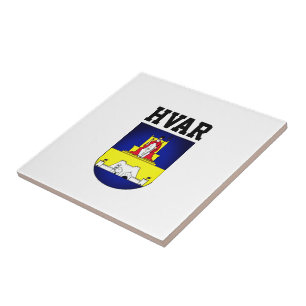 Coat of arms of Hvar - Croatia Tile