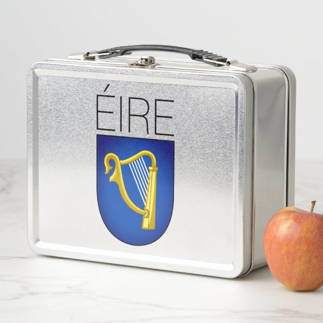 Coat of Arms of Ireland Metal Lunch Box (In Situ)