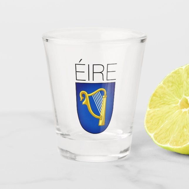 Coat of Arms of Ireland Shot Glass (Front)