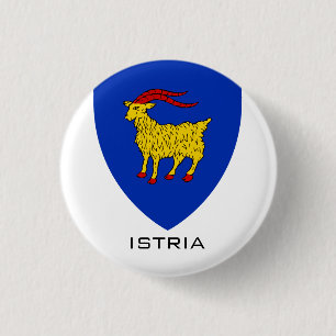 Coat of Arms of Istria Adriatic Legacy 3 Cm Round Badge
