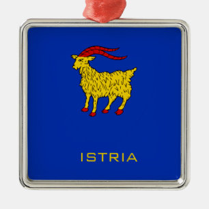 Coat of Arms of Istria Adriatic Legacy Metal Tree Decoration